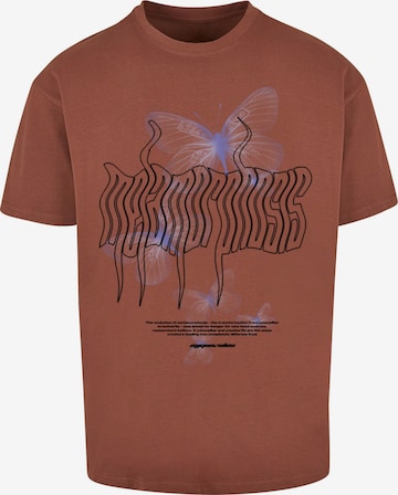 MJ Gonzales T-Shirt 'Metamorphose V.5' in Braun: predná strana