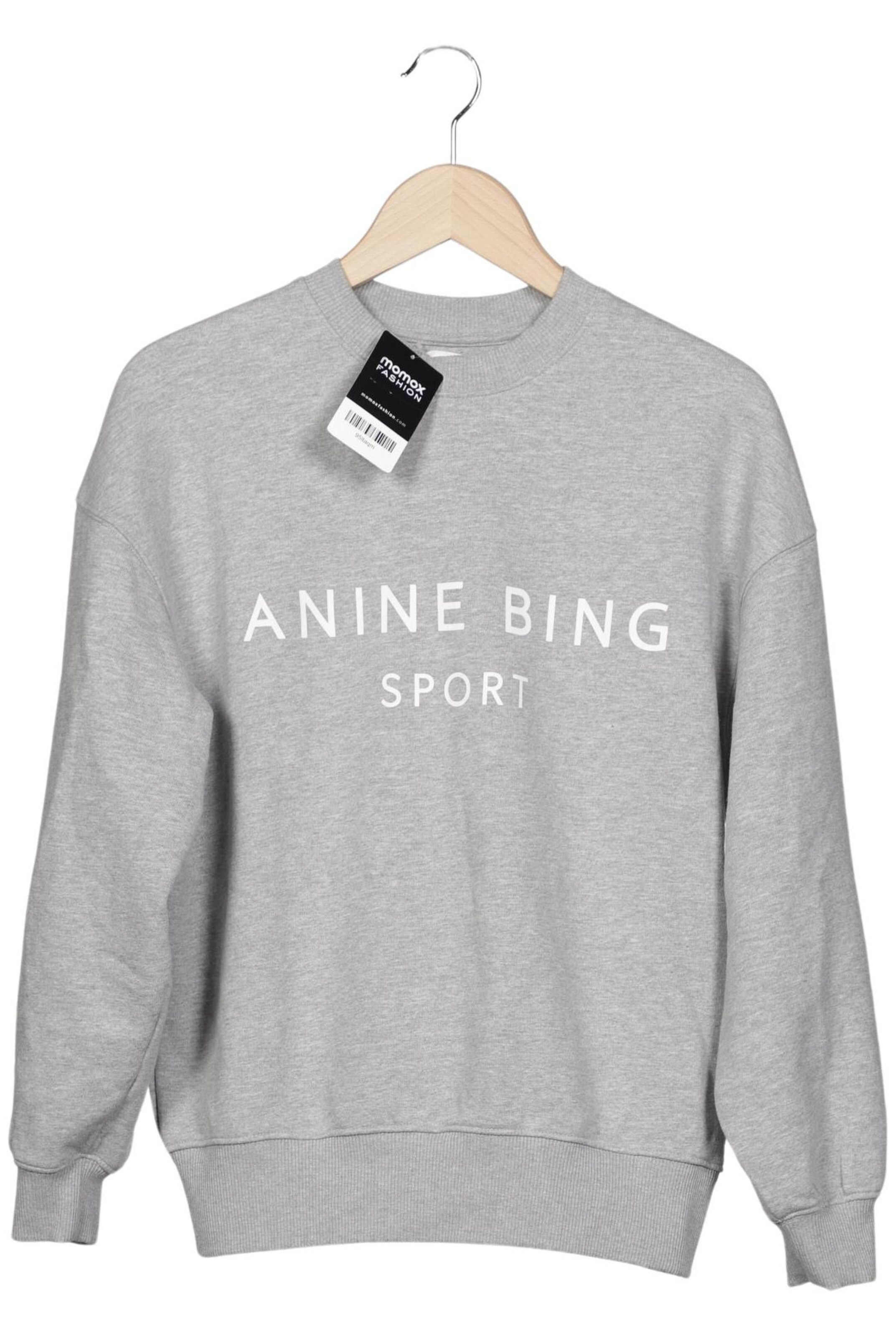 Anine Bing Sweatshirt & Zip-Up Hoodie in S in Grey: front
