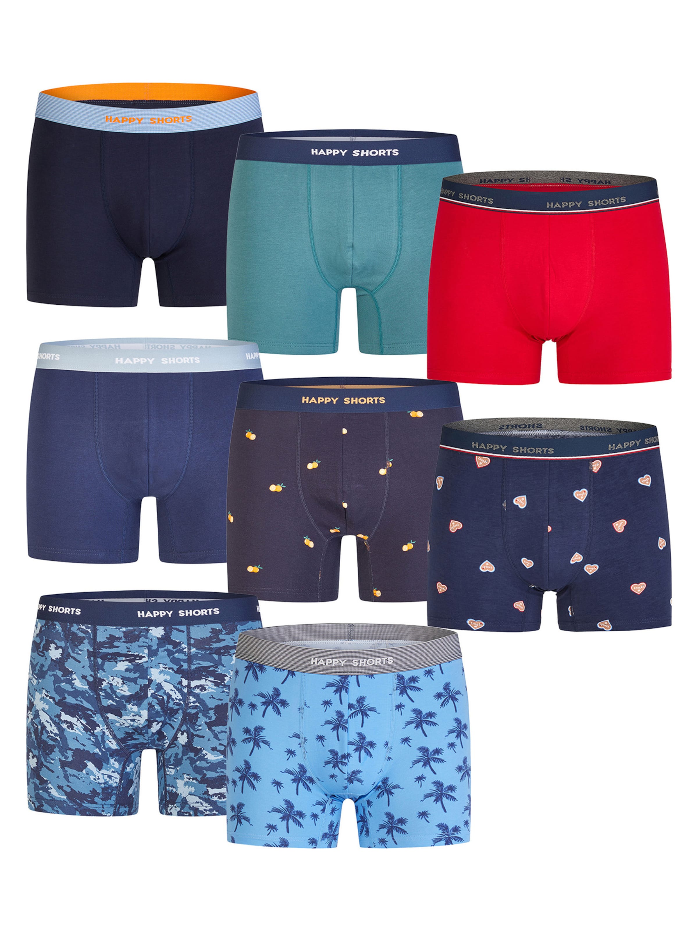 Happy Shorts - Boxers ' Geo ' em mistura de cores: frente