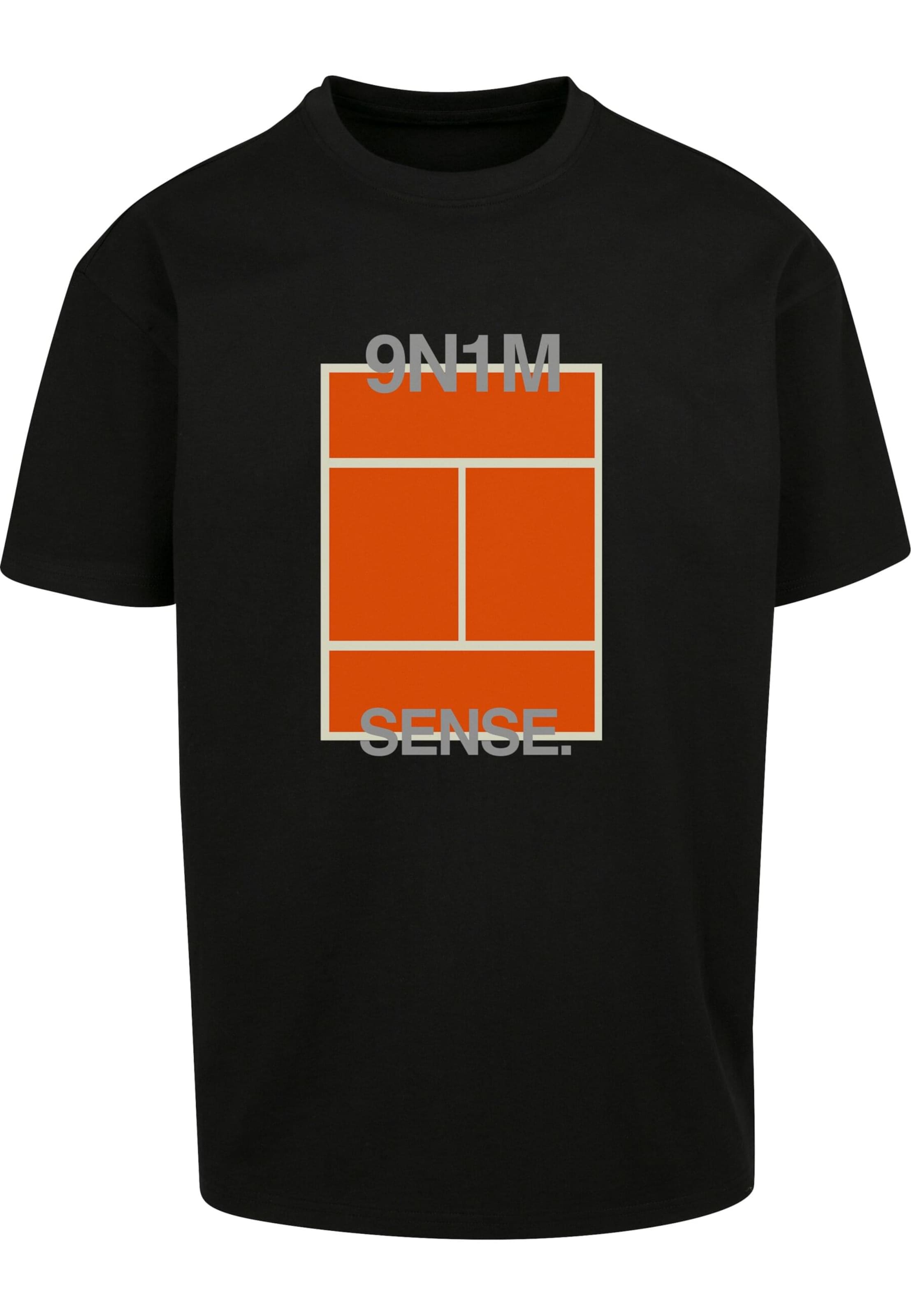 Maglietta di 9N1M SENSE in nero: frontale