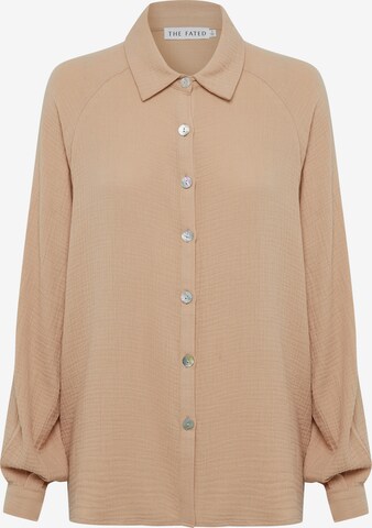 The Fated Blouse 'TORI' in Beige: front