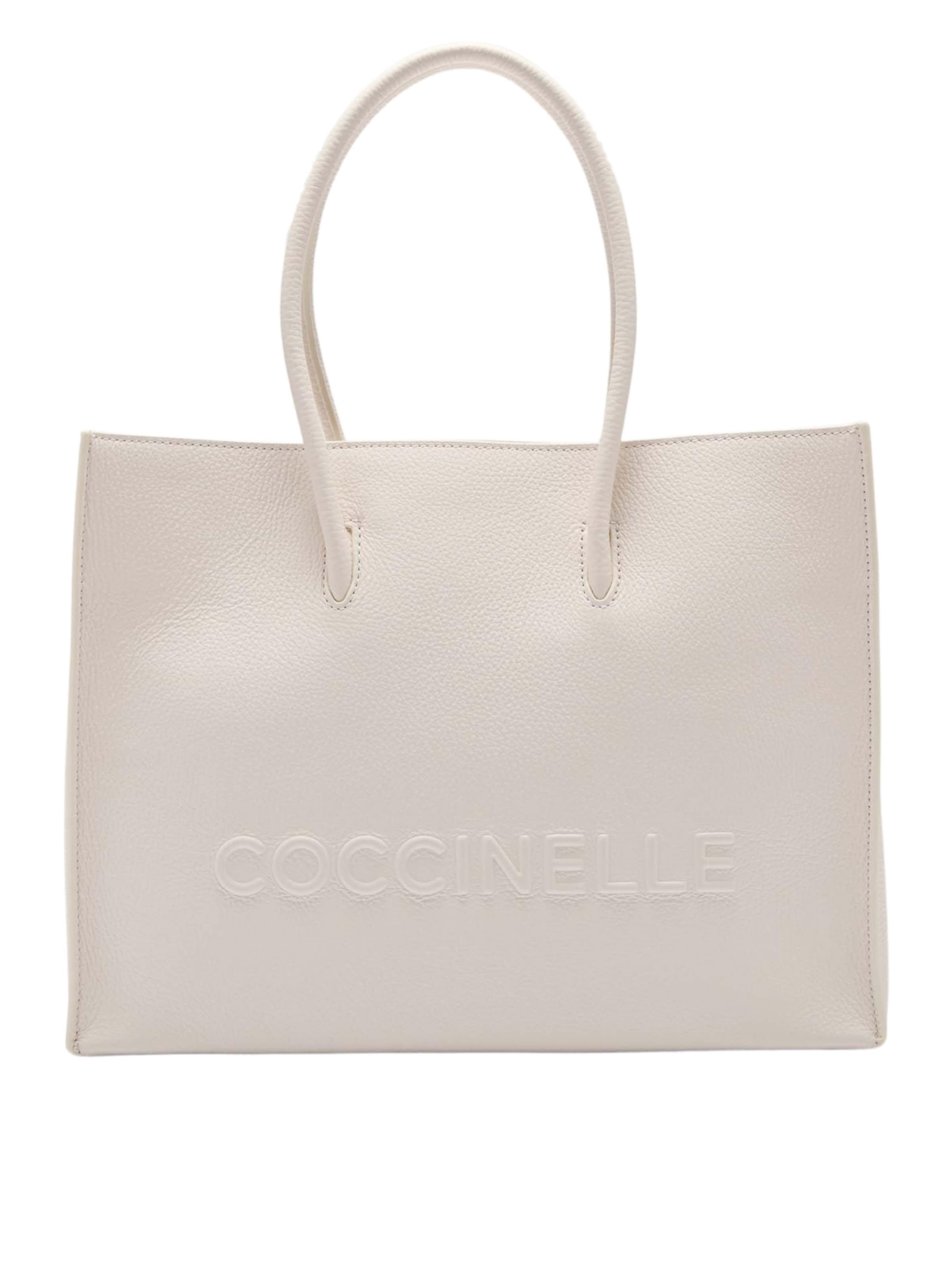 Coccinelle Handbag 'COCCINELLE MYRTHA' in White: front