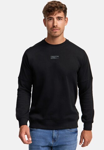 Sweat-shirt 'INCliver' INDICODE JEANS en noir : devant