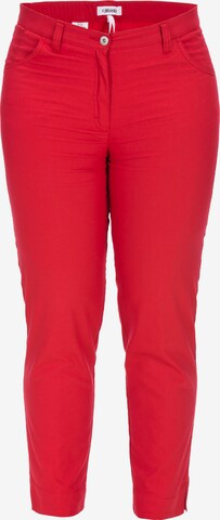 KjBRAND Regular Pants in Red: front