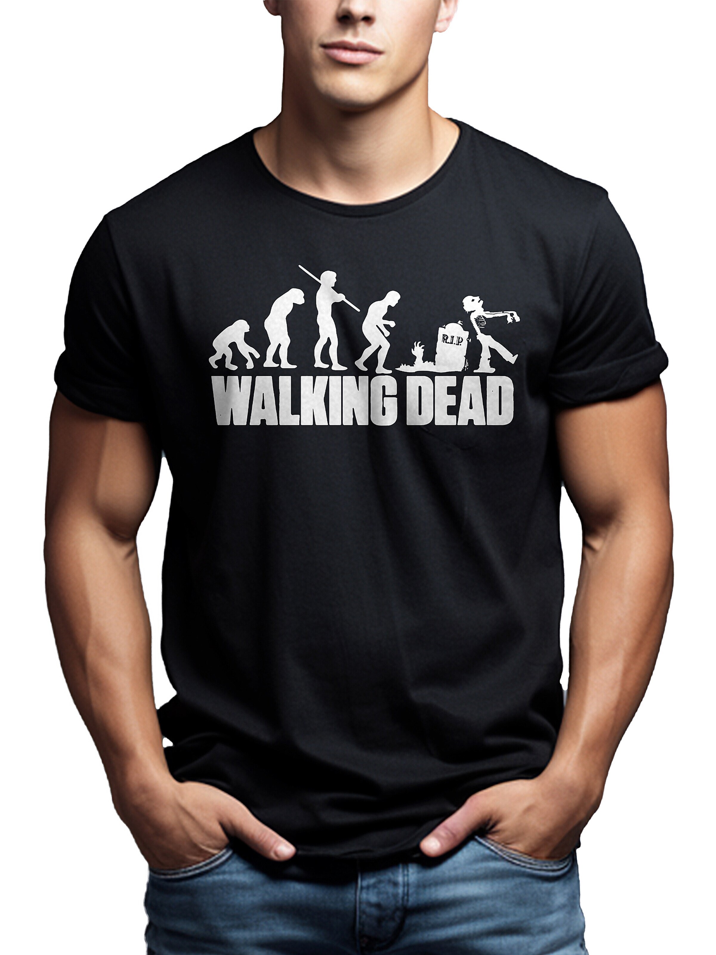 MAKAYA Shirt 'Walking Dead' in Black