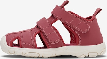 Hummel Sandals & Slippers in Red: front
