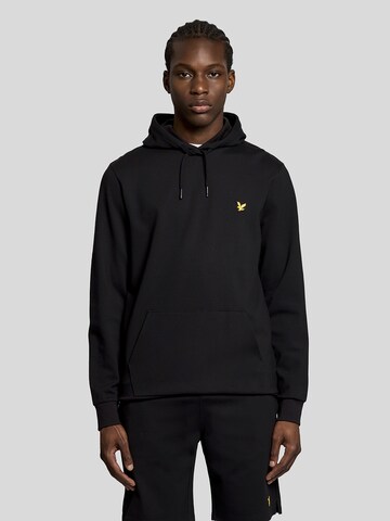 Lyle & Scott Sweatshirt 'Fly' in Zwart: voorkant