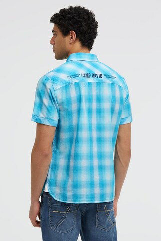 CAMP DAVID Regular fit Button Up Shirt in Blue