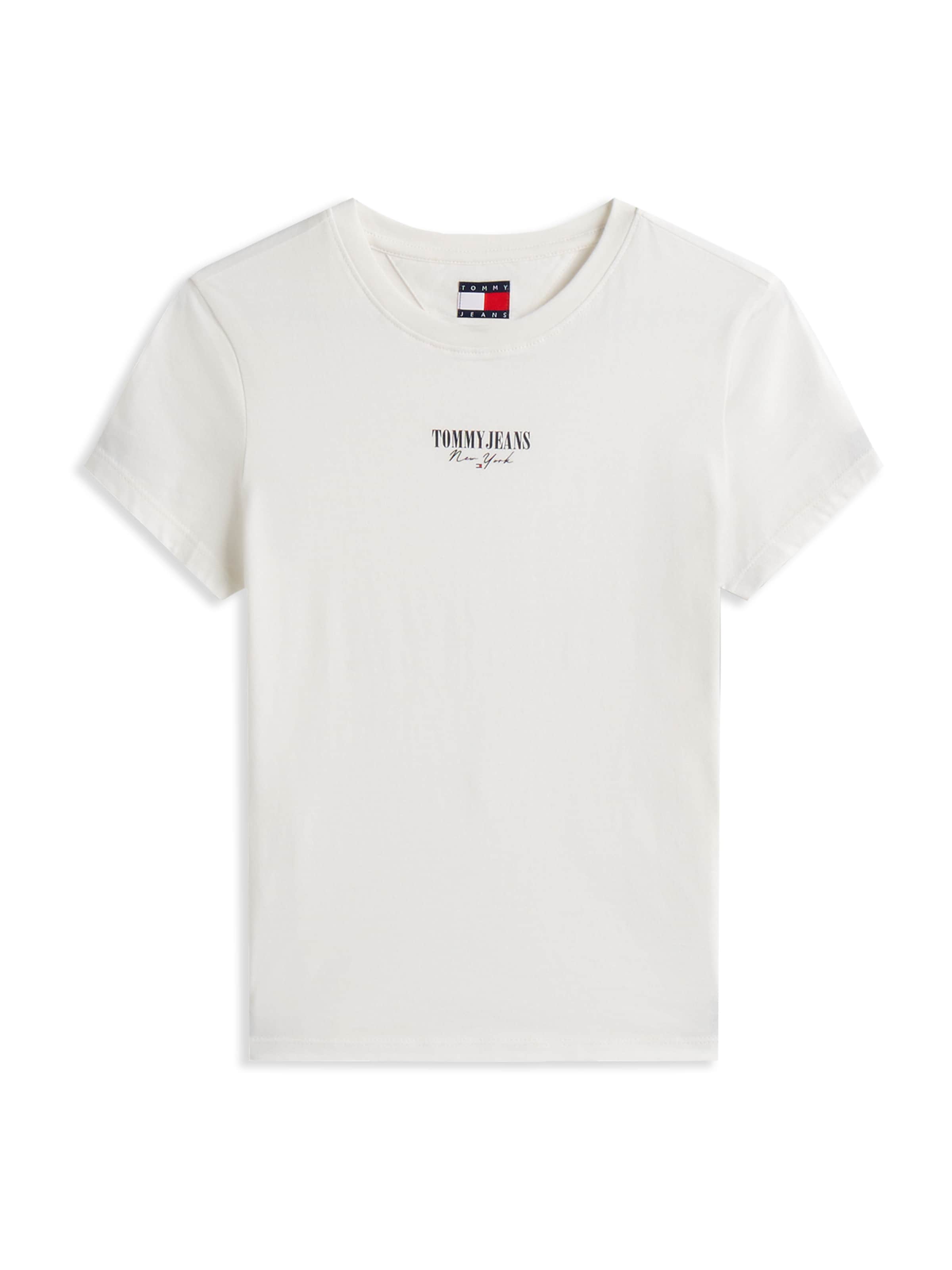 Tommy Jeans Shirt 'ESSENTIAL' in White: front
