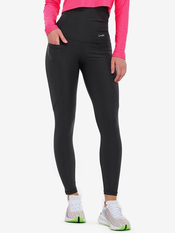 Skinny Pantaloni sport 'HWL114' de la Winshape pe negru: față