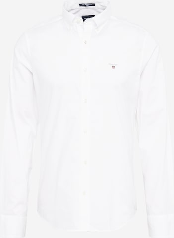 Chemise business GANT en blanc : devant