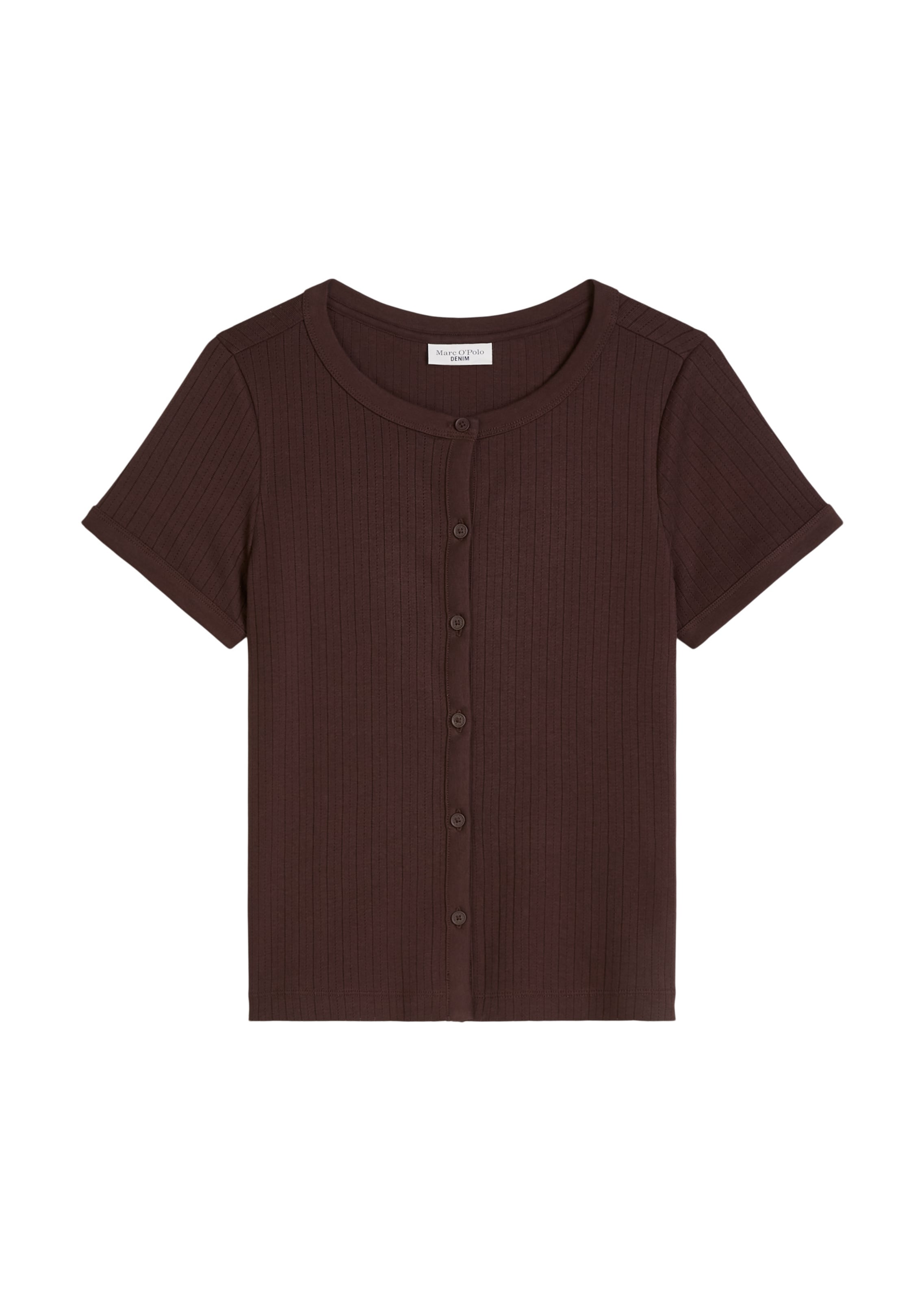 Marc O'Polo DENIM Gebreid vest in Bruin: voorkant
