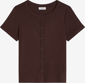 Marc O'Polo DENIM Gebreid vest in Bruin: voorkant