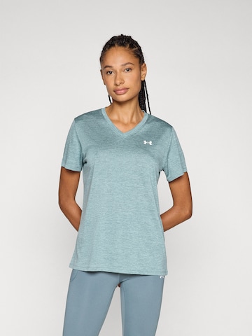 Tricou funcțional 'Twist' de la UNDER ARMOUR pe albastru: față
