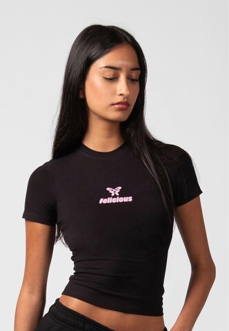 Maglietta di Felicious in nero: frontale
