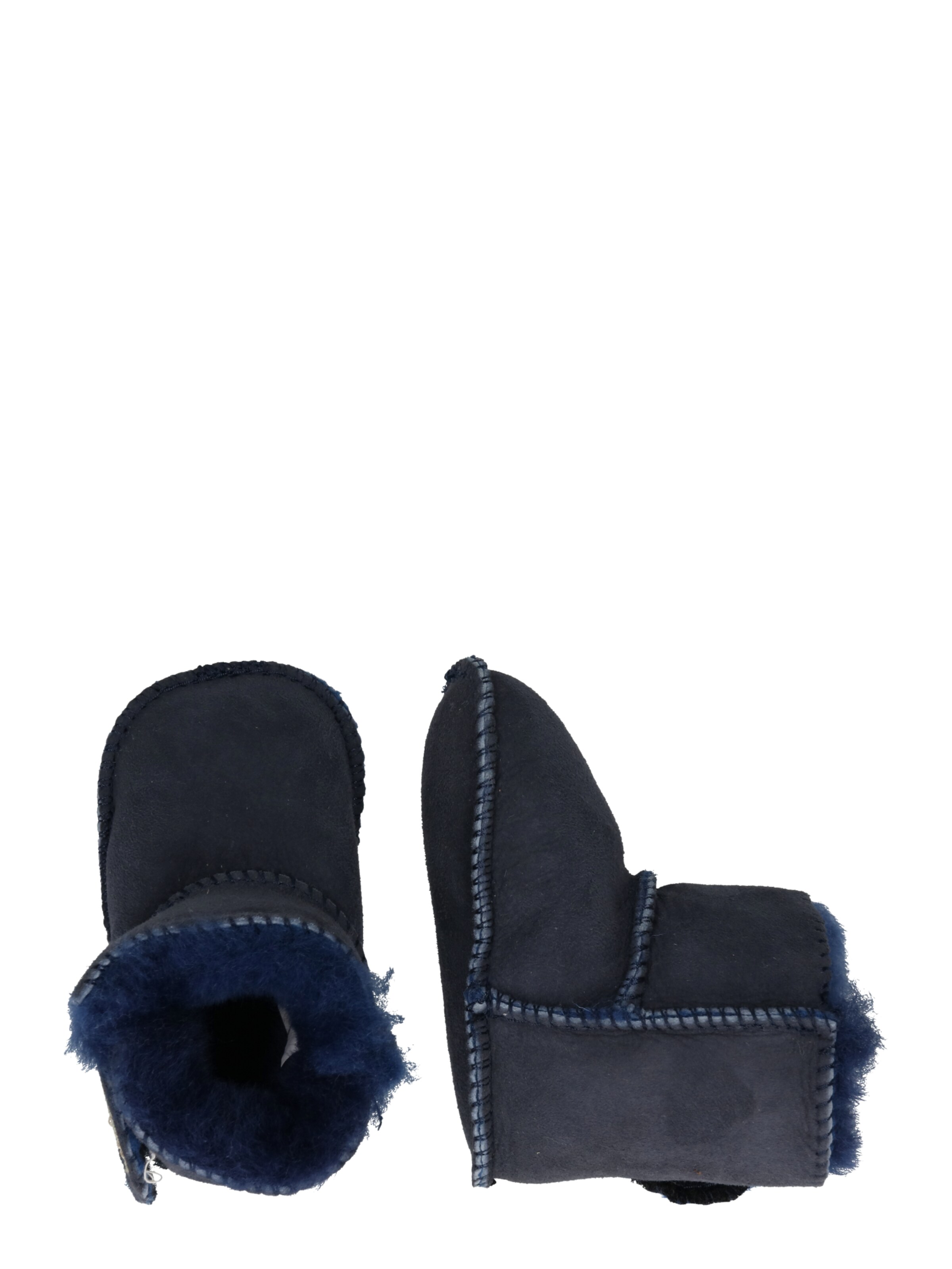 EN FANT Snowboots 'Sheepskin Bootee' i blå