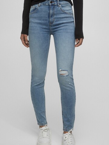 Pull&Bear Skinny Jeansy w kolorze niebieski