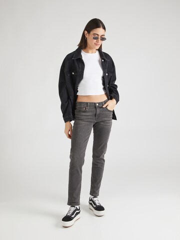 LEVI'S ® Tapered Jeans 'Mid Rise Boyfriend' in Grau