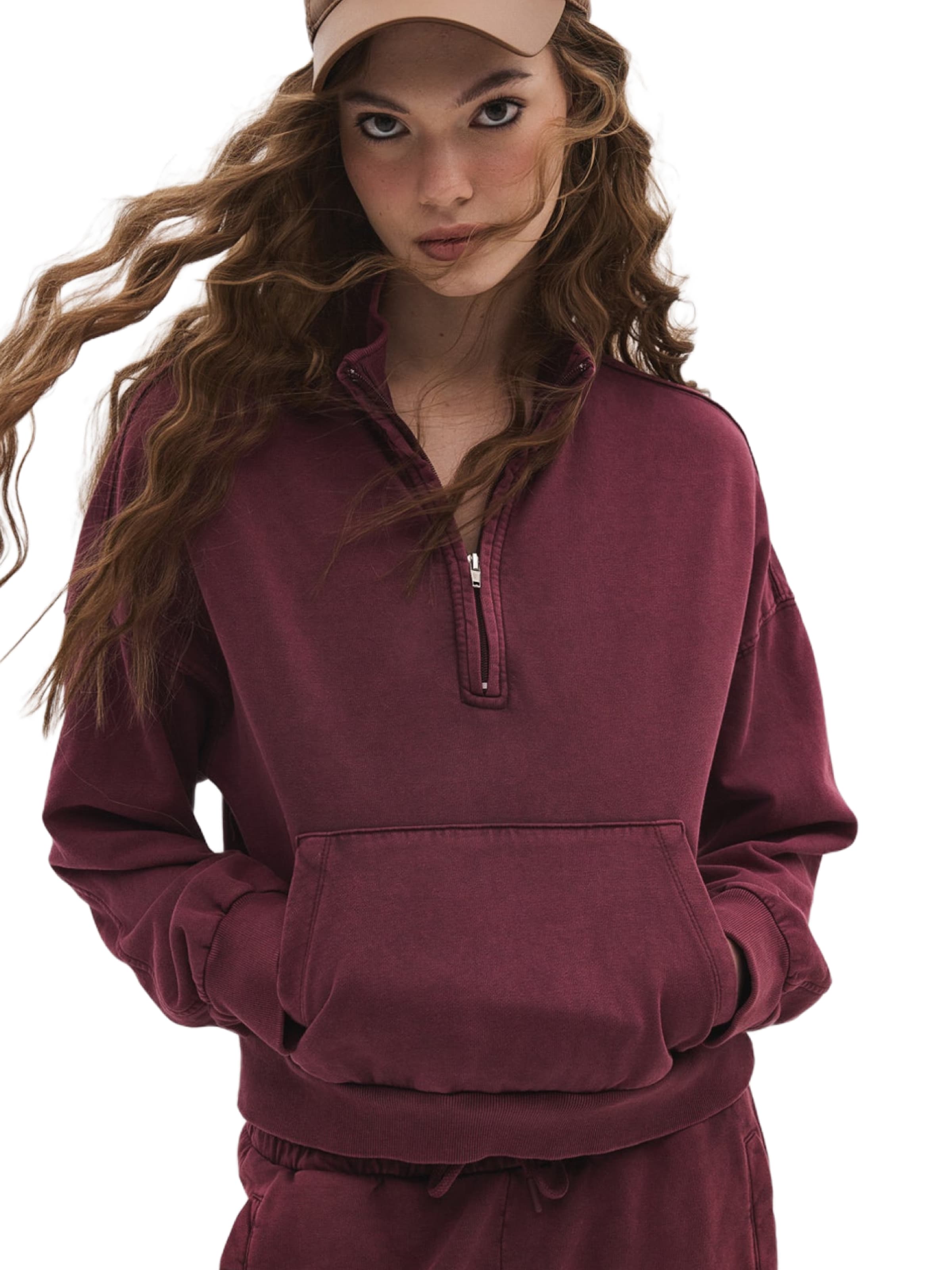 Sweat-shirt No Matter What en rouge