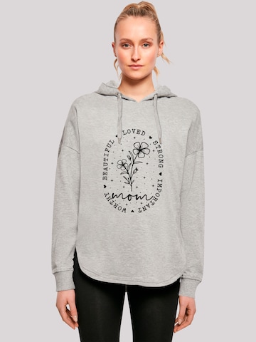 F4NT4STIC Sweatshirt 'Mothers Day Black Art Print for Mom Best Mom Ever' in Grau: Vorderseite