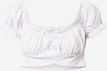 Femme Luxe Koszulka 'Chloe' w kolorze biały: przód