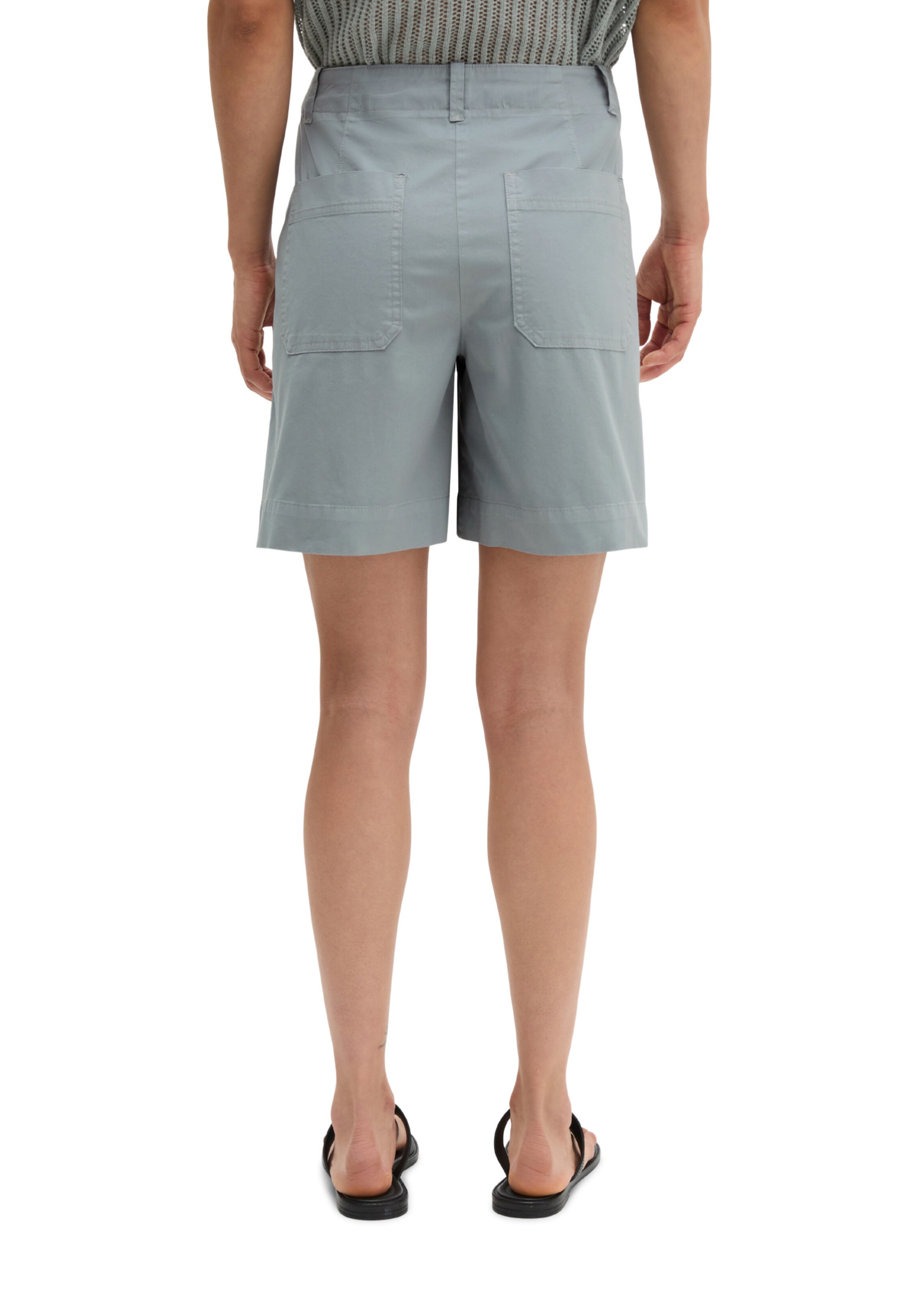 Marc O'Polo Wide leg Chino trousers in Grey