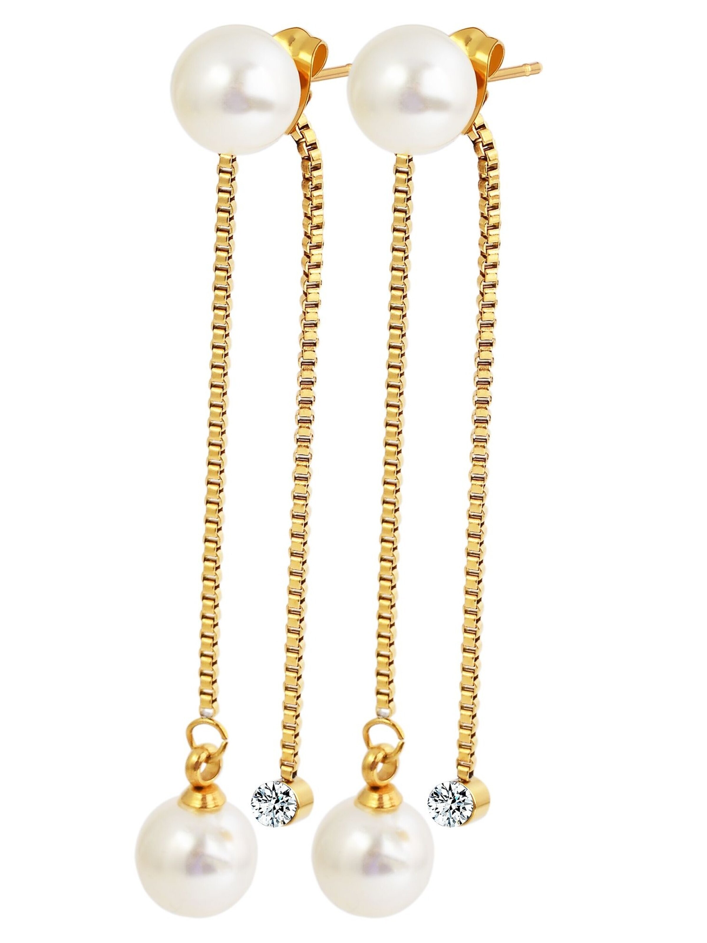 Akzent Earrings 'Morana, langlebig' in Gold