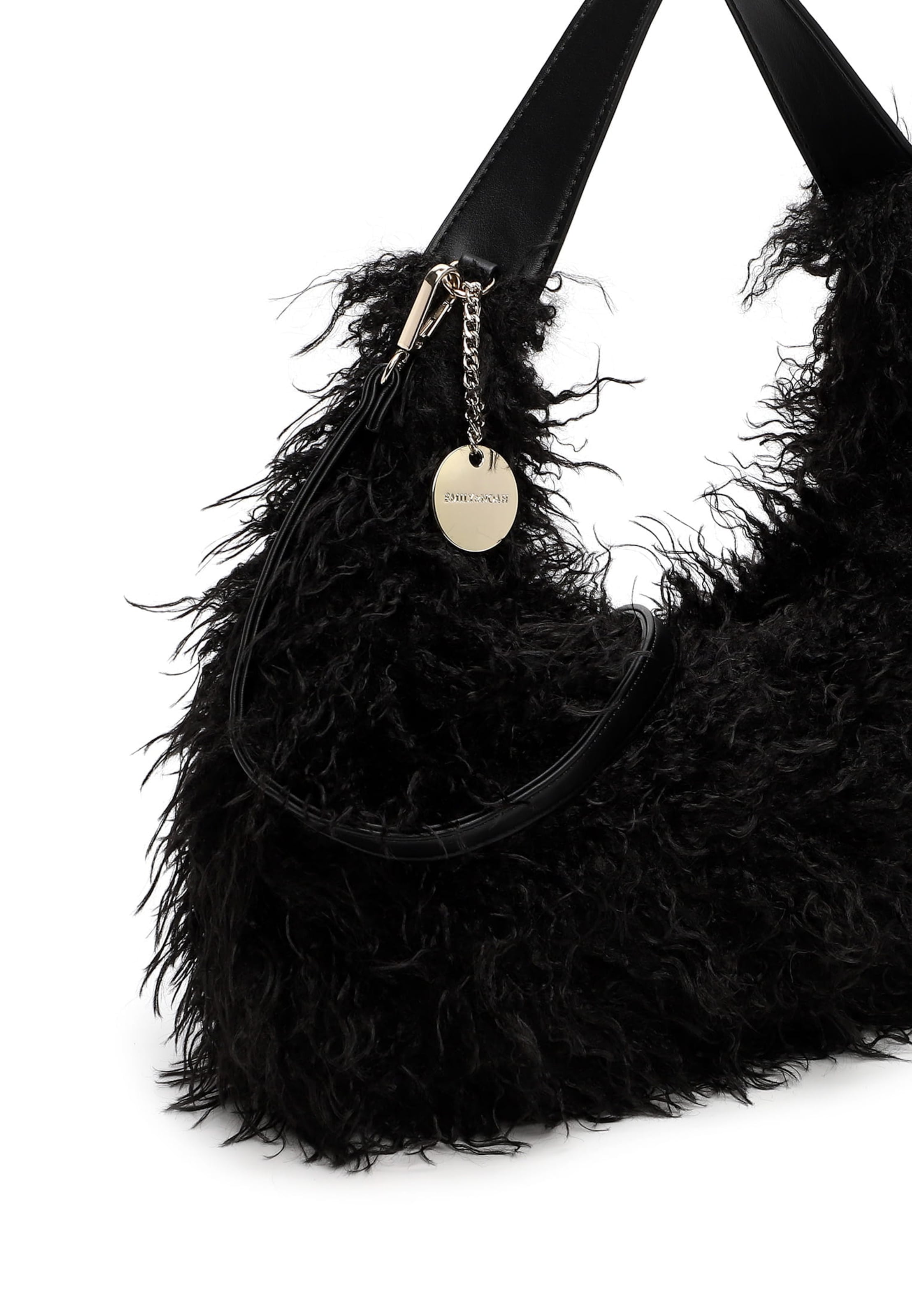 Borsa a sacco 'Lionne' di Emily & Noah in nero