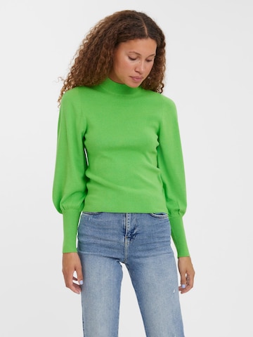 VERO MODA Sweater 'Holly  Karis' in Green: front