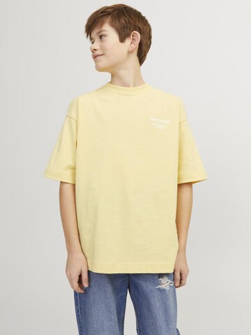 T-Shirt 'Casablanca' Jack & Jones Junior en jaune : devant