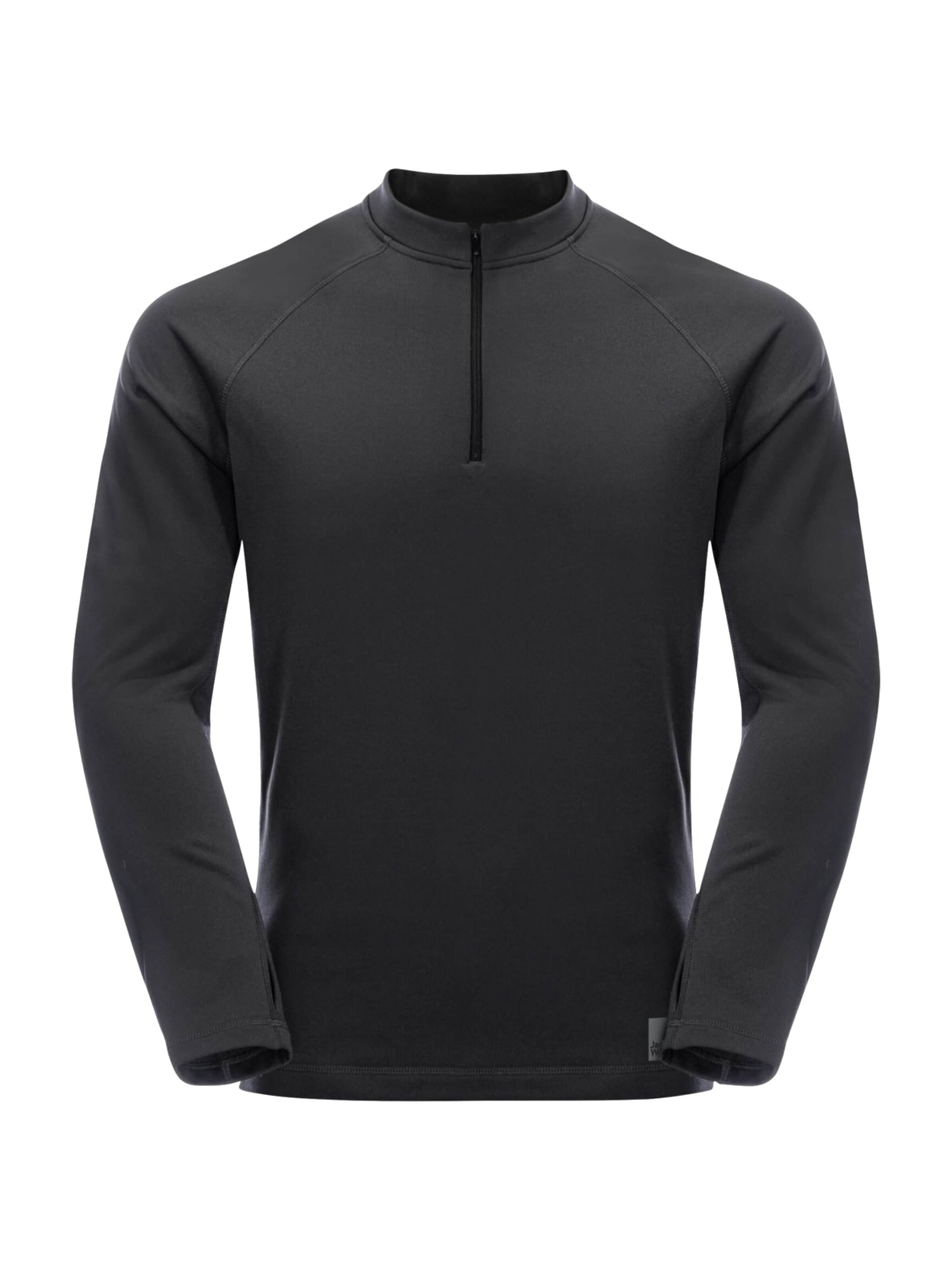 Veste en polaire 'Jack Wolfskin Bike Commute Fleece HZ M' JACK WOLFSKIN en noir : devant