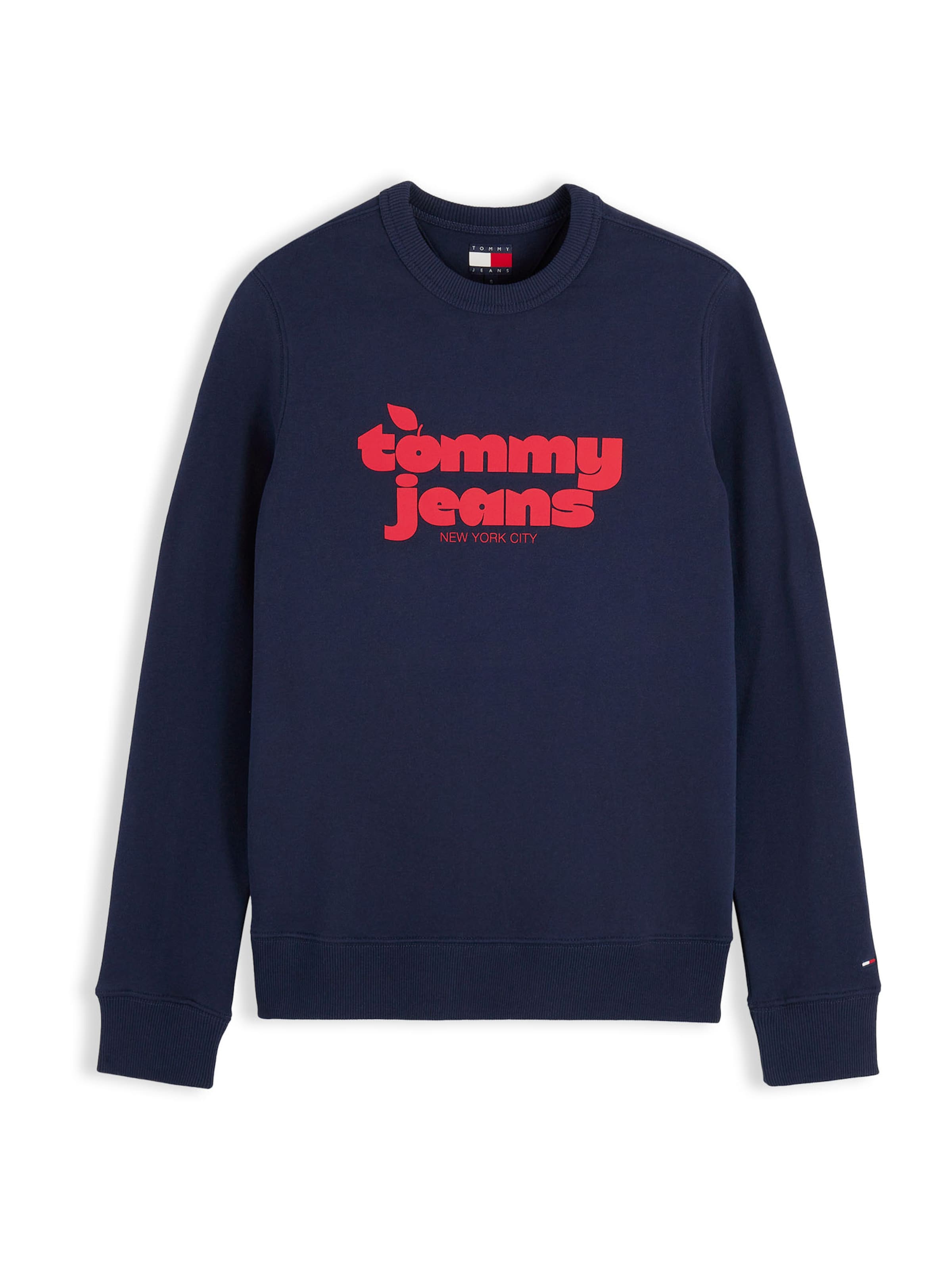 Sweat-shirt Tommy Jeans en bleu : devant