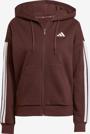 ADIDAS SPORTSWEAR Sportski gornji dio trenirke 'Essentials' u čokolada / bijela, Pregled proizvoda