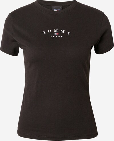 Tommy Jeans T-shirt 'ESSENTIAL' en bleu marine / rouge clair / noir / blanc, Vue avec produit