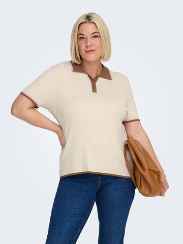 ONLY Carmakoma Pulóver 'CARMEDDI' - bézs: elől