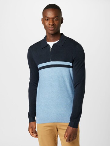 BURTON MENSWEAR LONDON Pullover in Blau: Vorderseite
