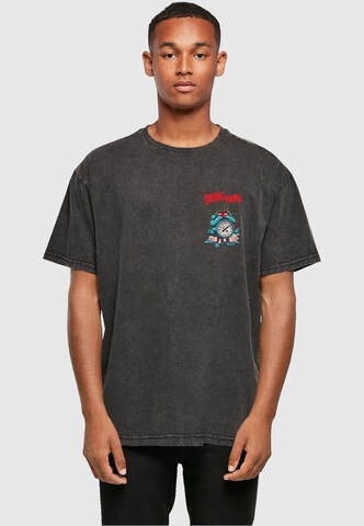 Merchcode Shirt 'Alarm Clock Comic' in Grey: front