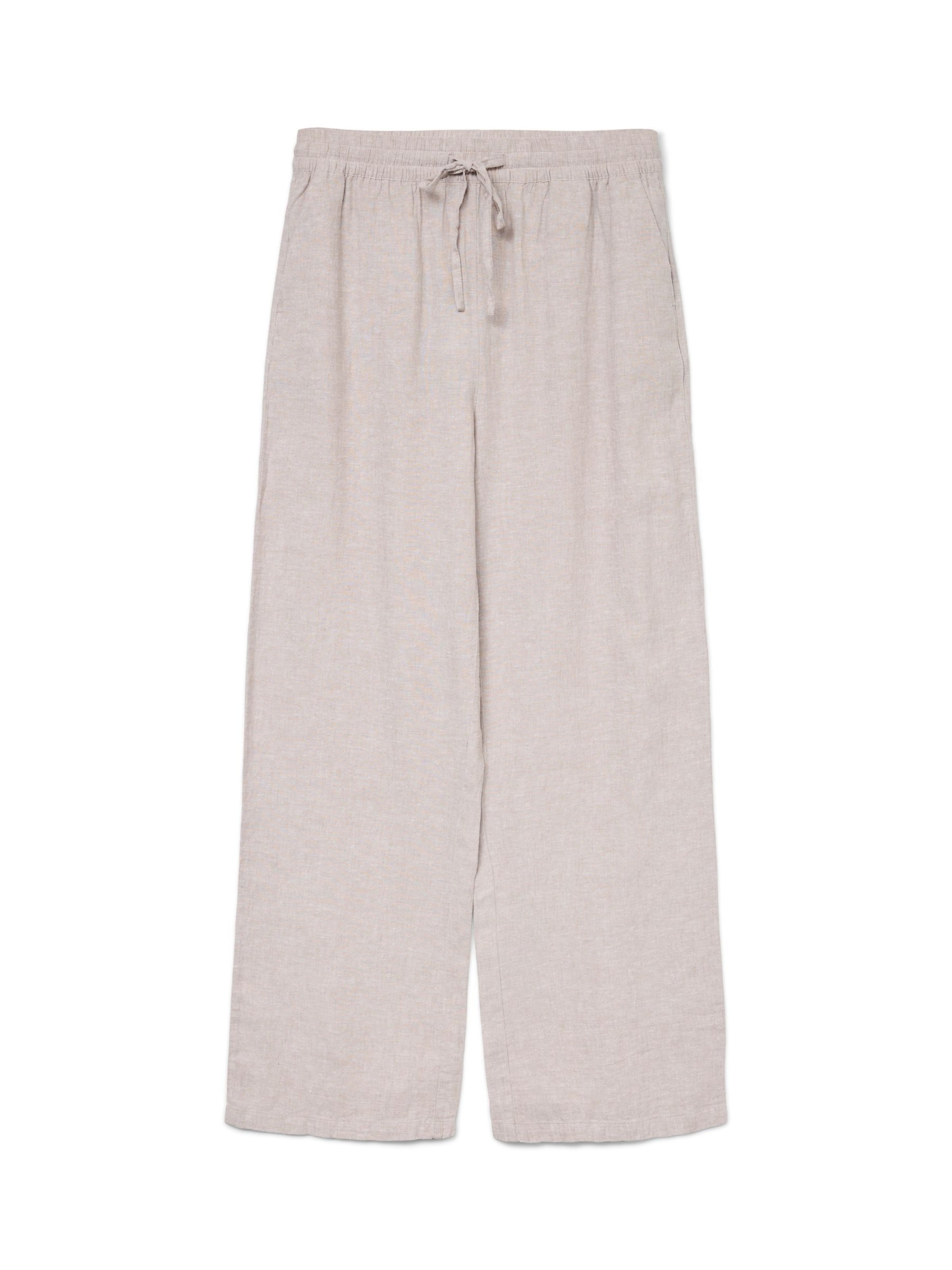 Vero Moda Curve Regular Pants 'VMCLINN ' in Grey: front
