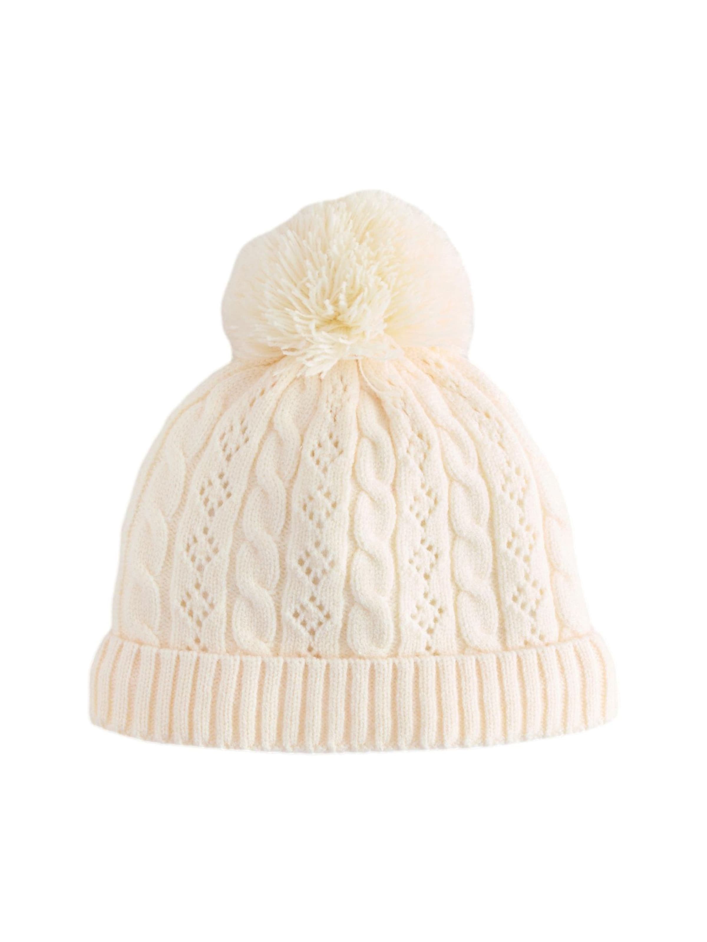 Next Шапка в Бежевый: спереди