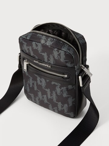 Karl Lagerfeld Crossbody bag 'K/MONOGRAM' in Black: back