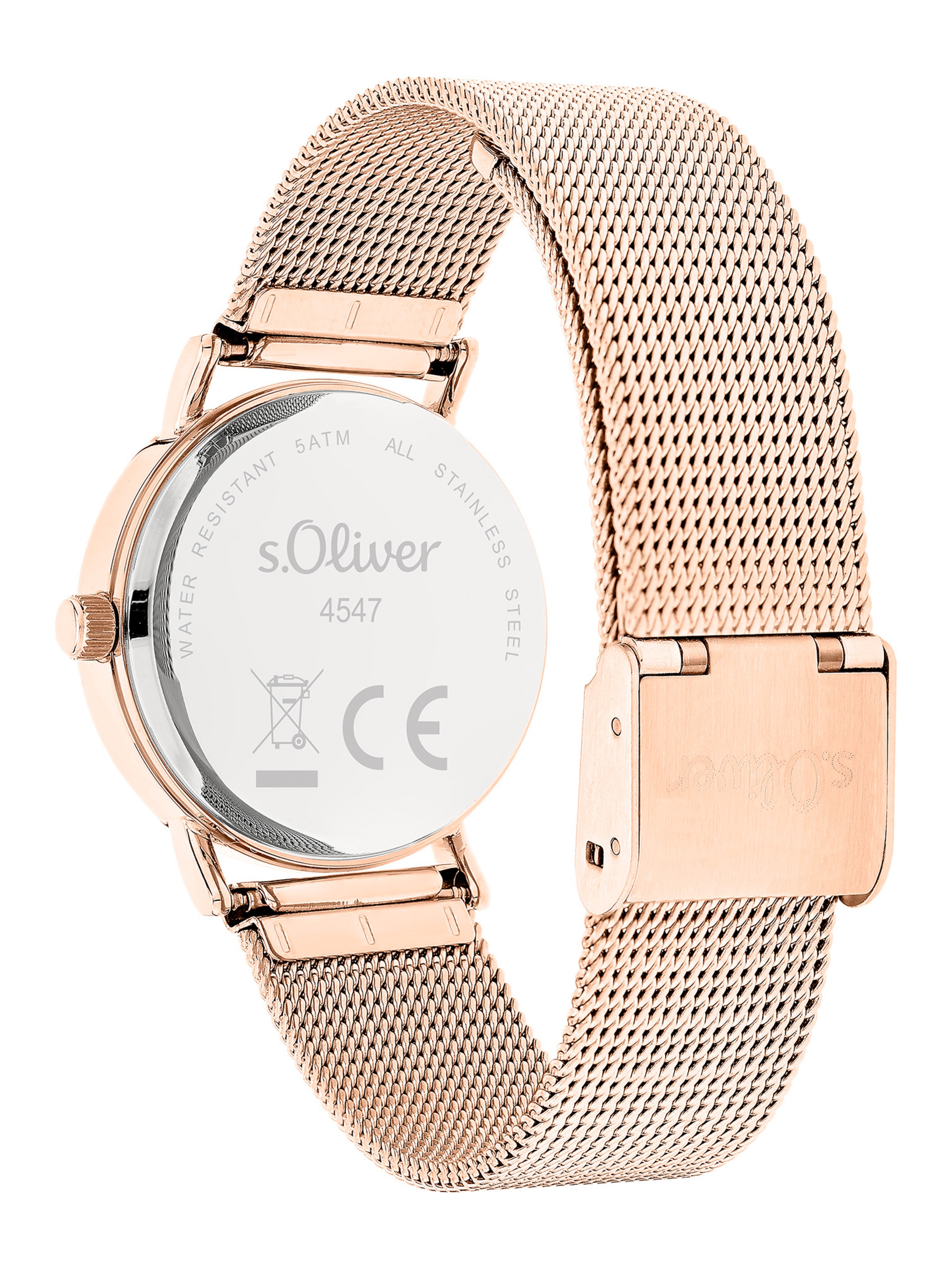 s.Oliver Analoguhr in Gold