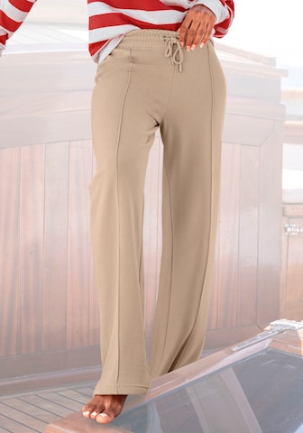 H.I.S Regular Pants in Brown: front