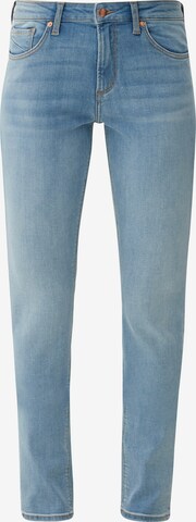 Coupe slim Jean QS en bleu : devant