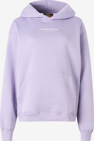 purpurinė ALPHA INDUSTRIES Megztinis be užsegimo: priekis