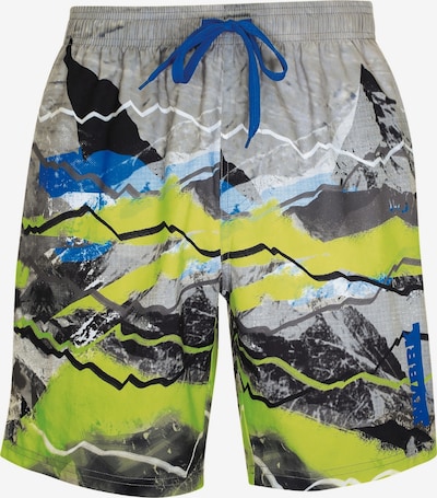 wavebreaker Szorty kąpielowe w kolorze ciemny niebieski / limonkowy / szary / czarnym, Podgląd produktu