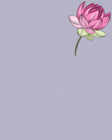 T-shirt 'Blume' Watapparel en violet