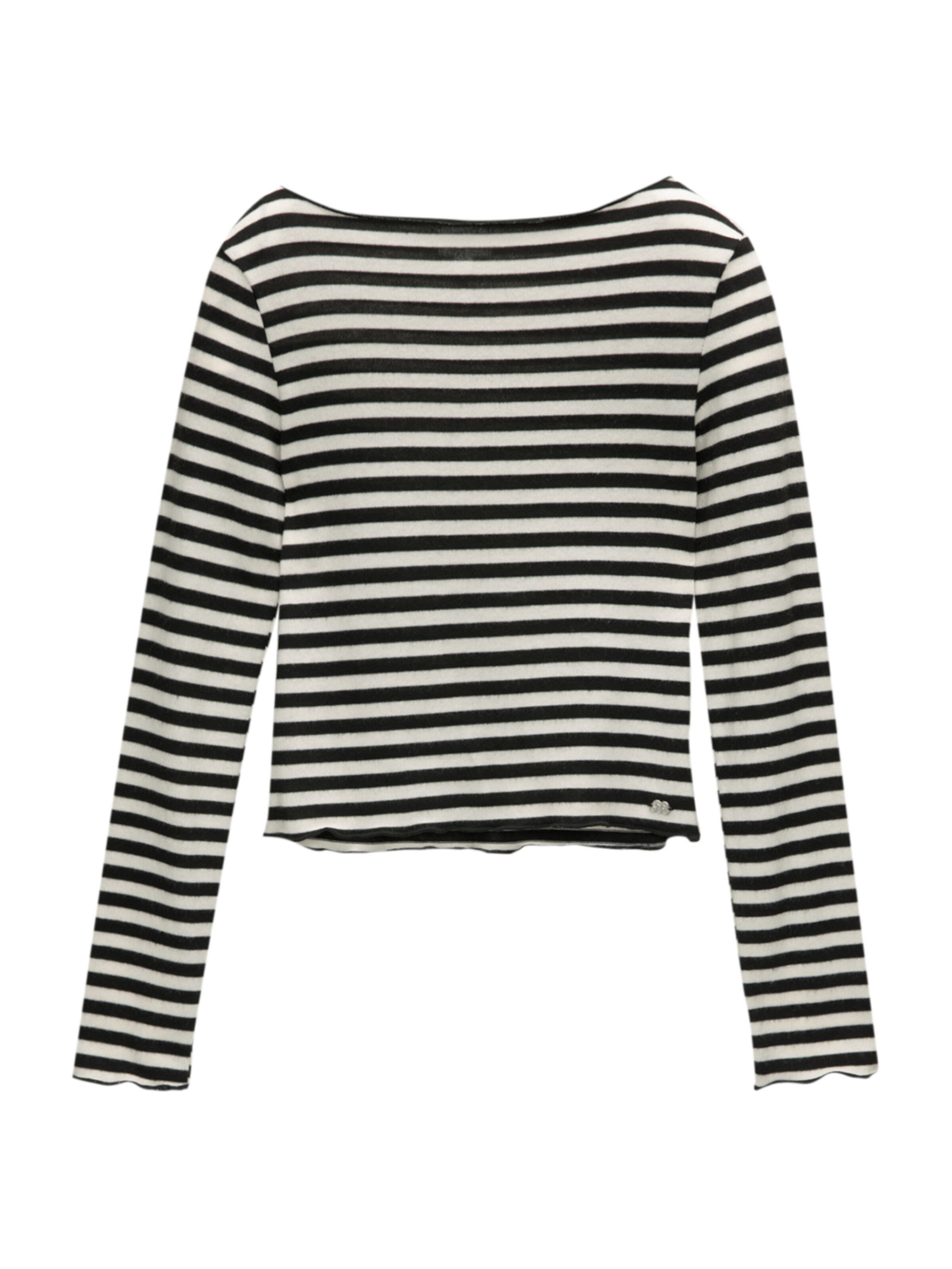 Tricou de la Pull&Bear pe negru: față