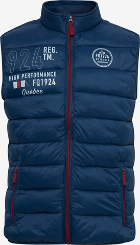 FQ1924 Bodywarmer 'Arved' in Blauw: voorkant