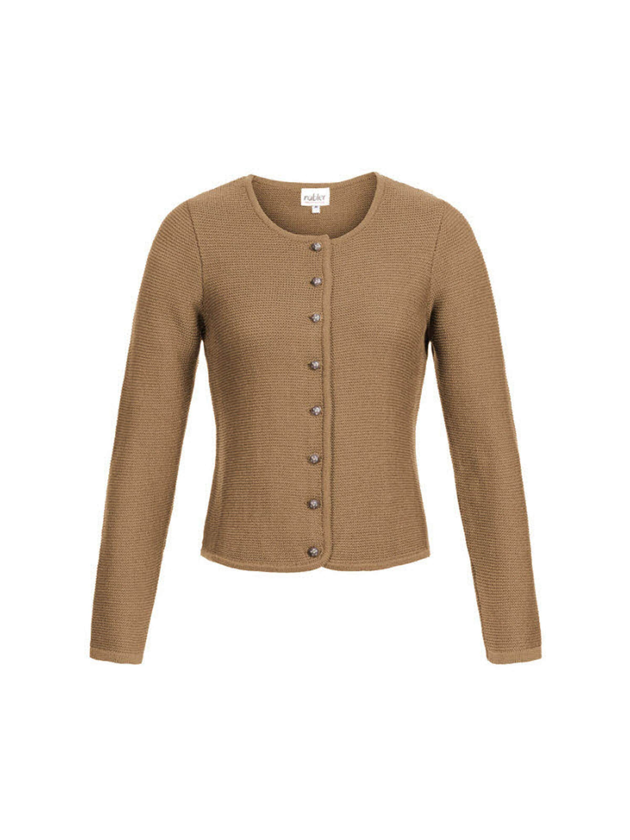 Trachtenhof Nübler Strickjanker 'Dirndlstrickjacke Anni'‌‌‌‌‌‌‌ in Weiß: Vorderseite