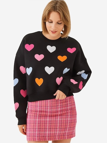 Bianco Lucci - Sweatshirt em preto: frente